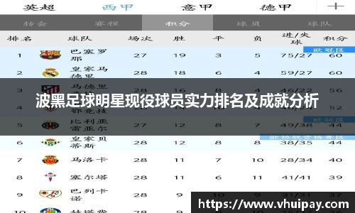 波黑足球明星现役球员实力排名及成就分析